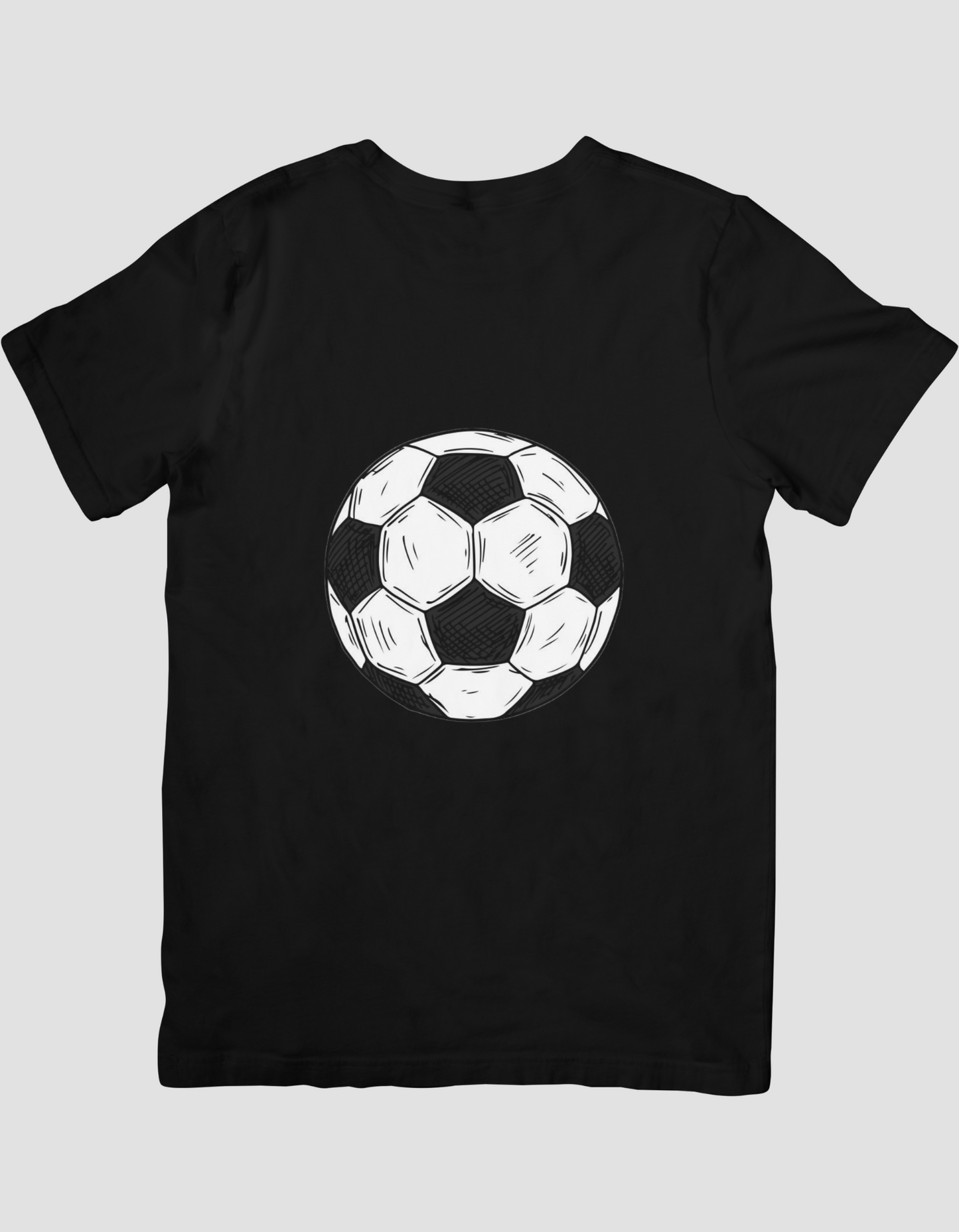 White and Black FootballT-shirts