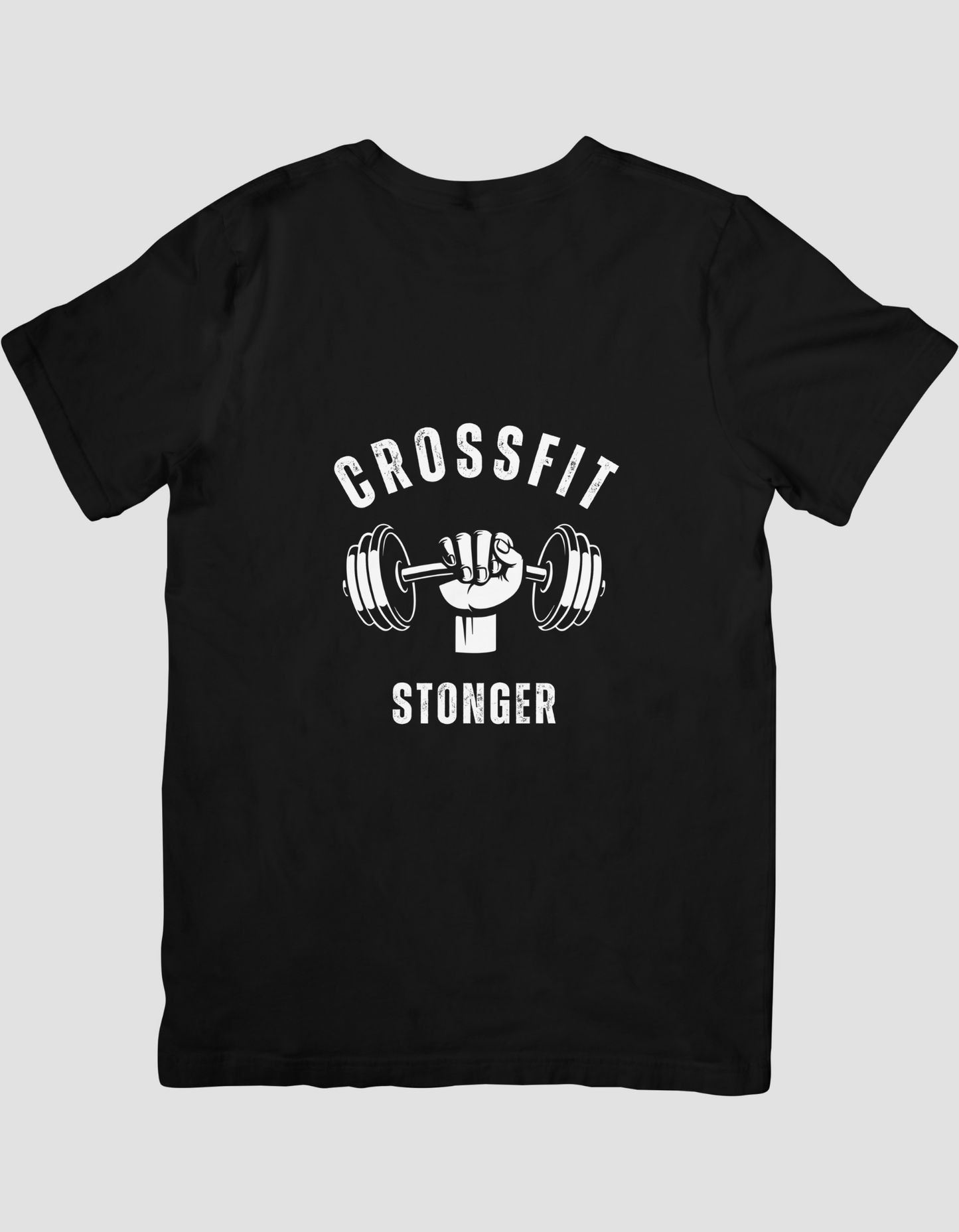 Black and White Bold Fitness T-shirt
