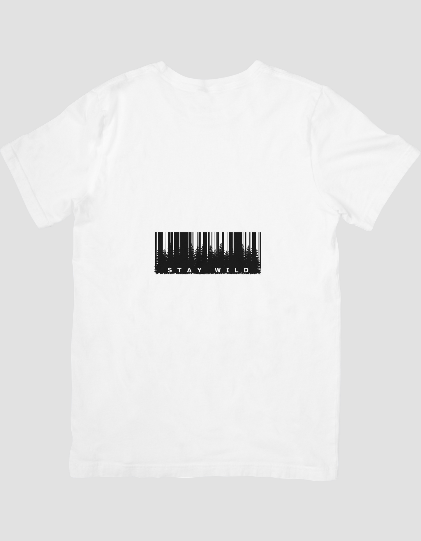 Black & White Silhouette Typographic T-shirt