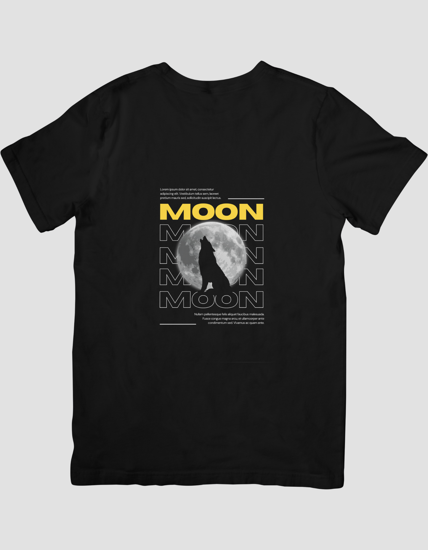 Black and Yellow Dark Moon T-shirt