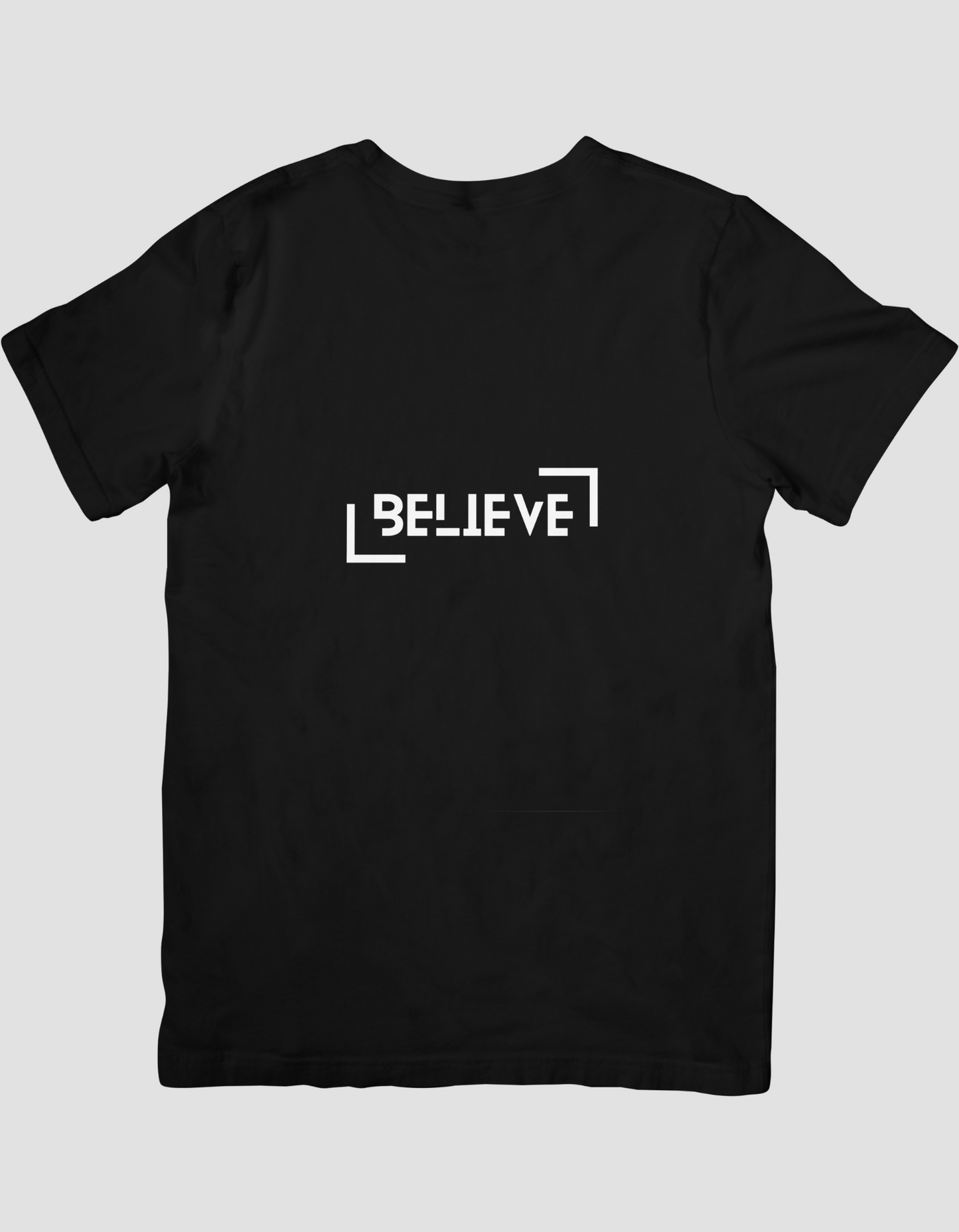 Black & White Modern Bold Believe Motivational T-Shirt