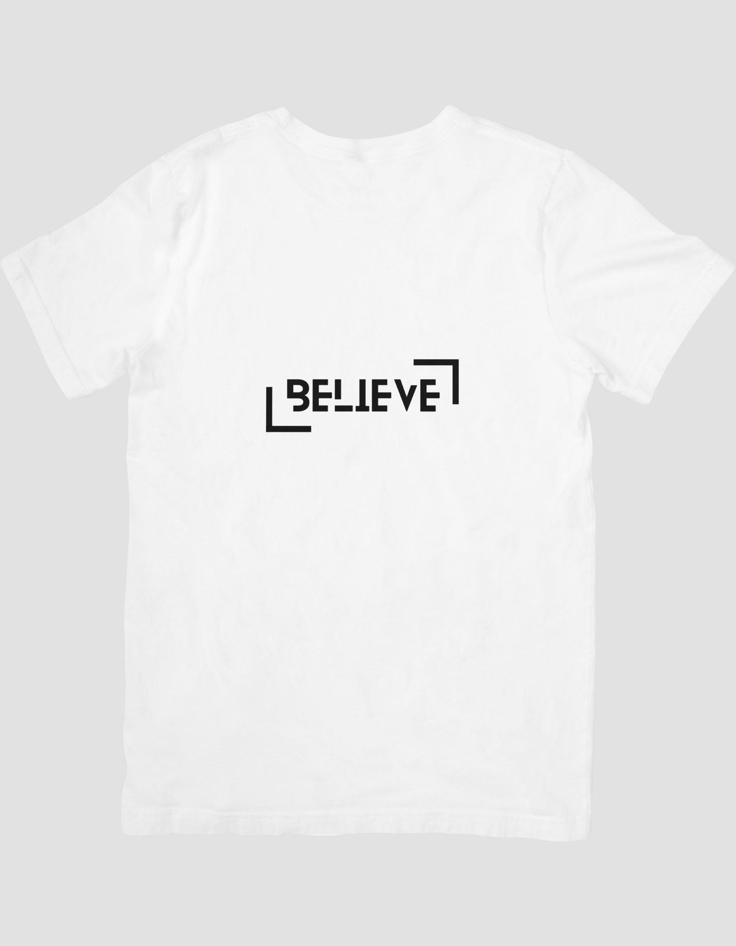 Black & White Modern Bold Believe Motivational T-Shirt