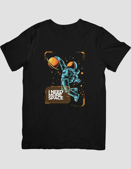 Orange Yellow Space Funny Minimal Bold T-Shirt