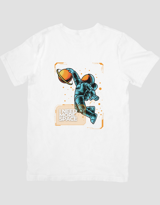 Orange Yellow Space Funny Minimal Bold T-Shirt