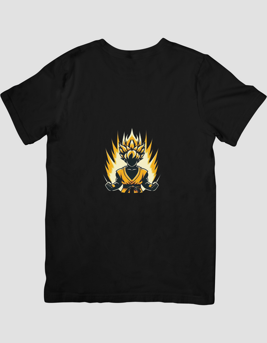 Goku Golden Color Animated T-shirt