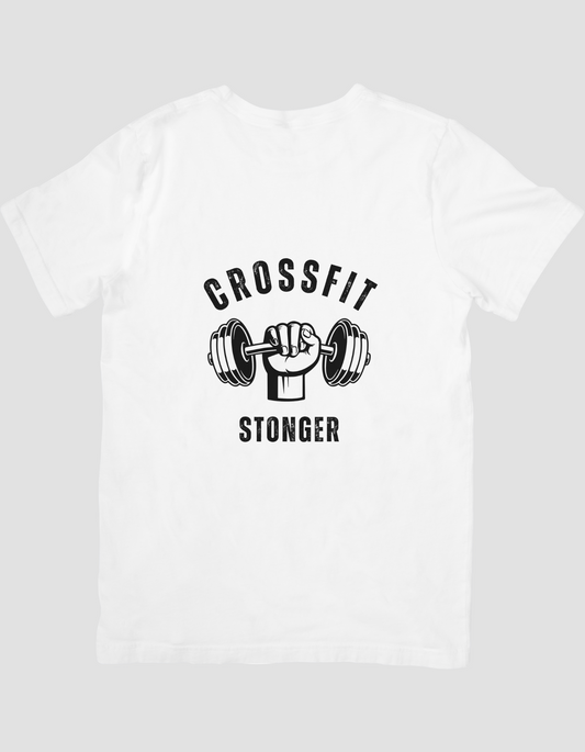 Black and White Bold Fitness T-shirt