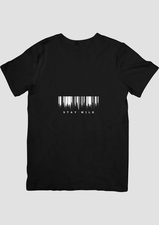 Black & White Silhouette Typographic T-shirt