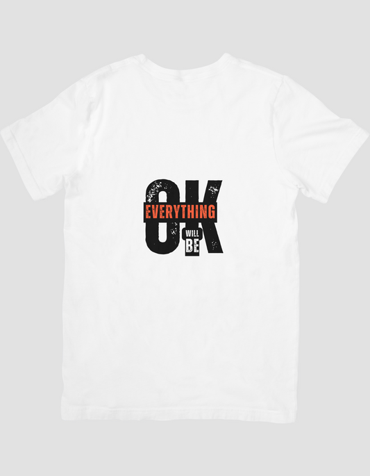 Black and Orange Typography T-shirt