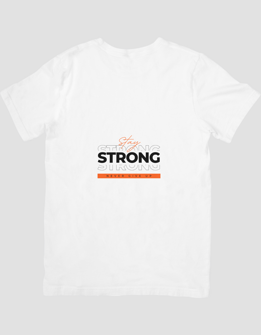 Black, White And Orange Simple Quote T-Shirt